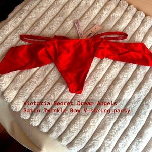 NWT DREAM ANGELS Victoria Secret 
Satin Twinkle Bow V-String Panty
Out of stock